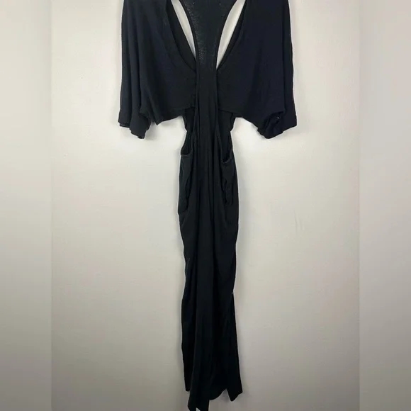 Free People Ready To Go One Cut Out Wide Leg Relaxed Peachy Jumpsuit Women’s M - Picture 8 of 12